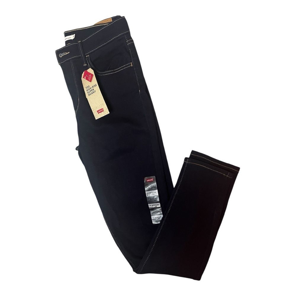 LEVIS 720 high-rise SUPER SKINNY SCULPT HYPER SUPER SOFT TENCEL LYOCELL JEANS - Picture 3 of 3